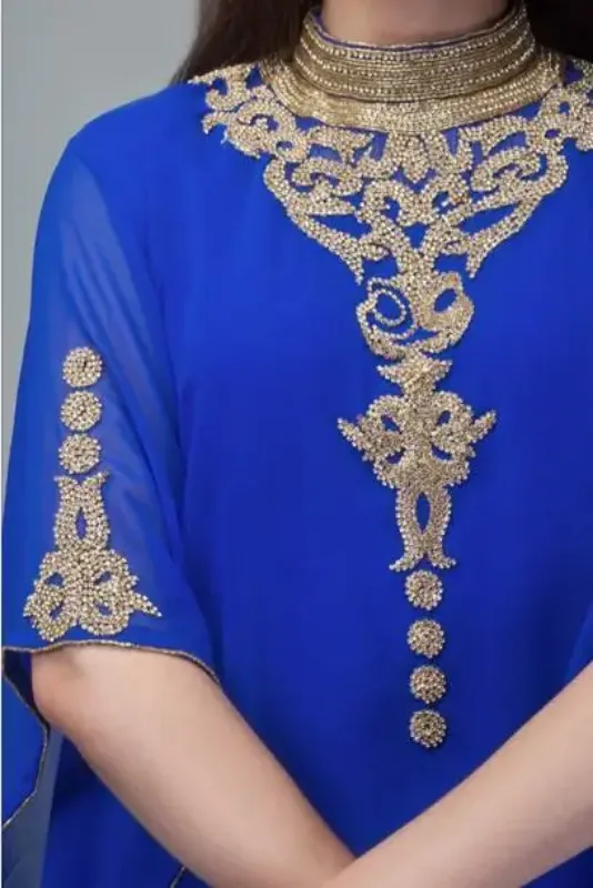 Picture of Radhe Designer Multicolor Georgette Kaftan Dress for Women - F6675