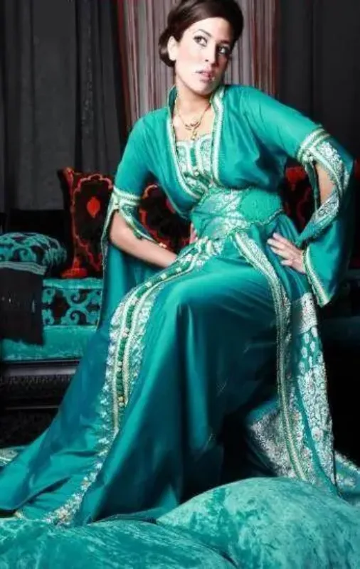 Picture of Radhe Designer Multicolor Georgette Kaftan Dress for Women - F5979