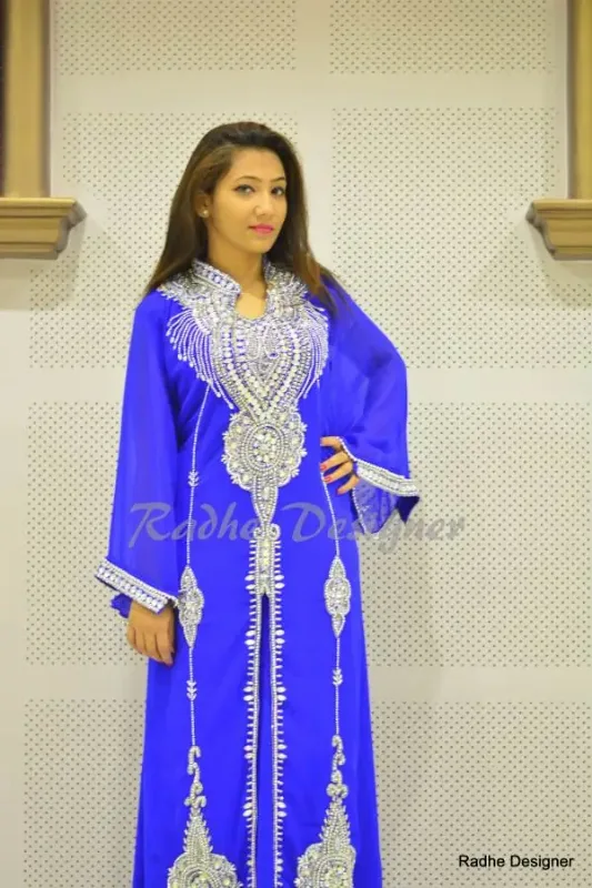 Picture of Multi Color Georgette Kaftan Dress for Women - Look 11410