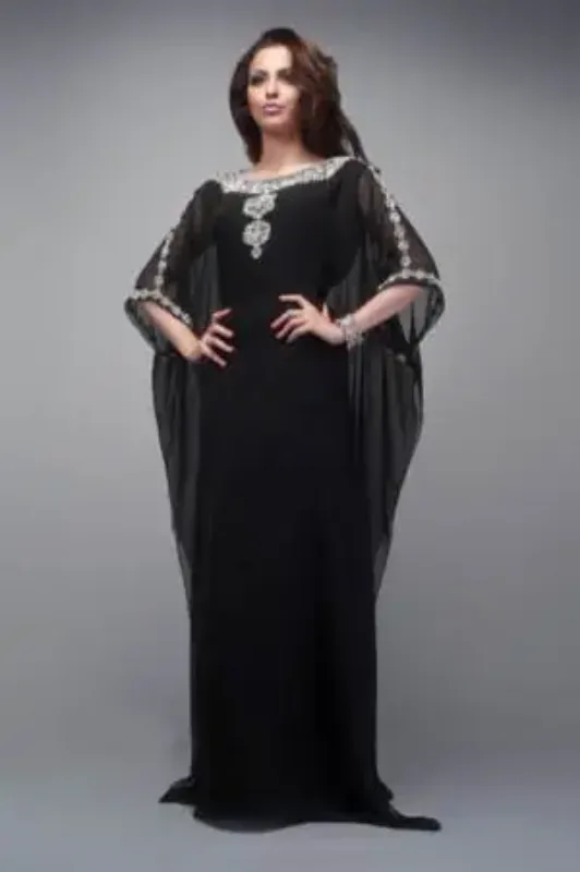 Picture of Pink Cotton Kaftan Dress for Women - Look 11419