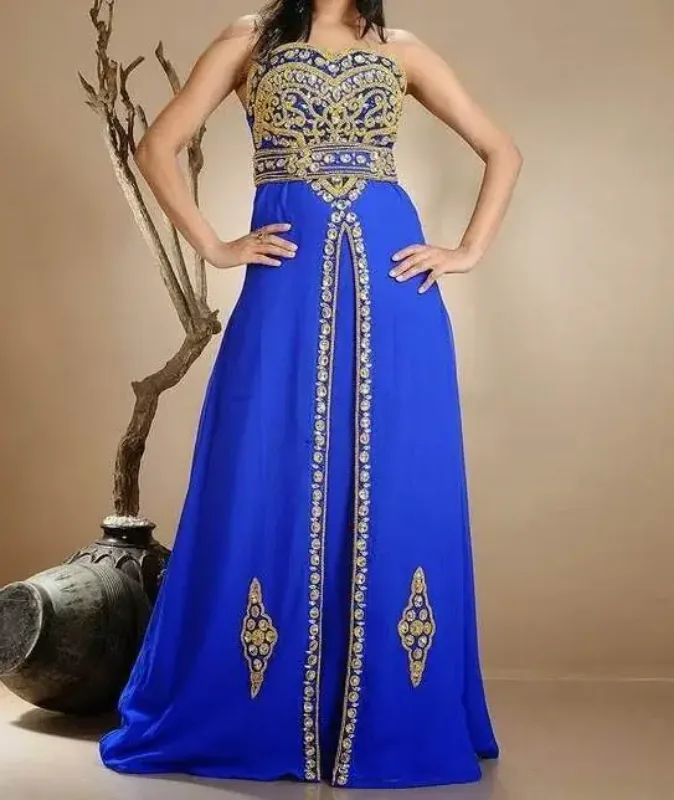 Picture of Radhe Designer Multicolor Georgette Kaftan Dress for Women - F5987