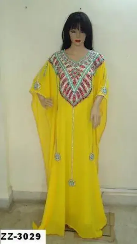 Picture of Radhe Designer Black Georgette Kaftan Dress for Women - F6091