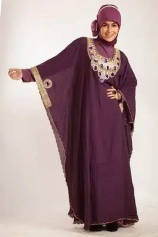 Picture of Radhe Designer Multicolor Georgette Kaftan Dress for Women - F10701
