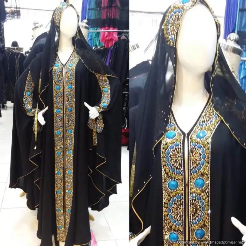 Picture of Radhe Designer White Georgette Kaftan Dress for Women - F3312