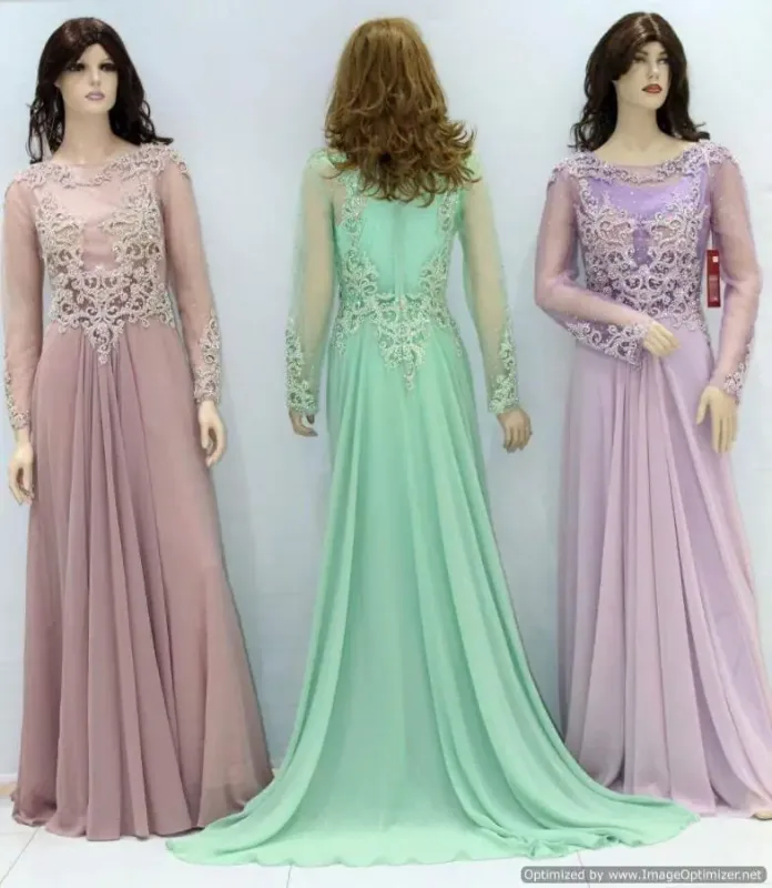 Picture of Multi Color Georgette Kaftan Dress for Women - Look 11437