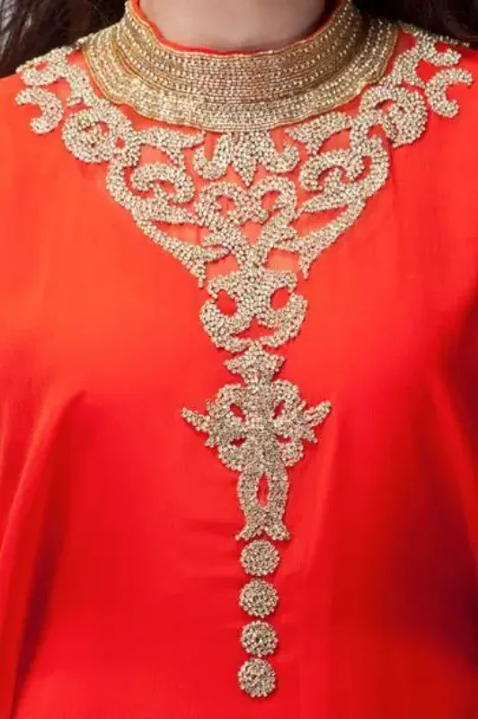 Picture of Radhe Designer Multicolor Georgette Kaftan Dress for Women - F5963