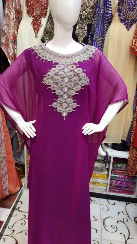 Picture of Radhe Designer Multicolor Georgette Kaftan Dress for Women - F5966
