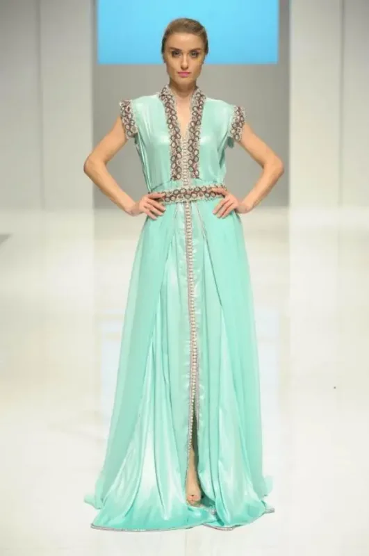 Picture of Multi Color Georgette Kaftan Dress for Women - Look 11446