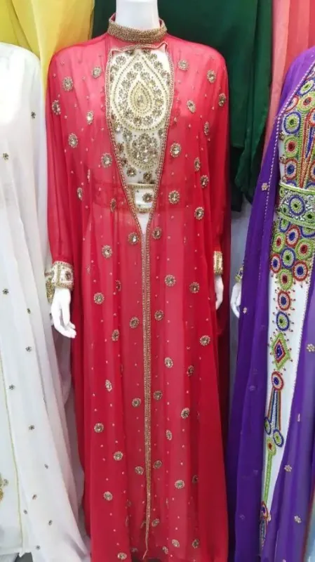 Picture of Radhe Designer Multicolor Georgette Kaftan Dress for Women - F5999