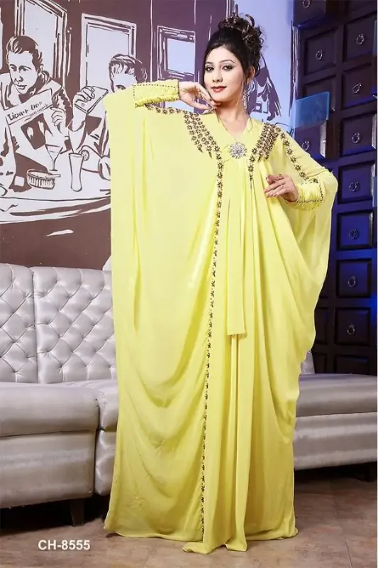 Picture of Radhe Designer Multicolor Georgette Kaftan Dress for Women - F6017