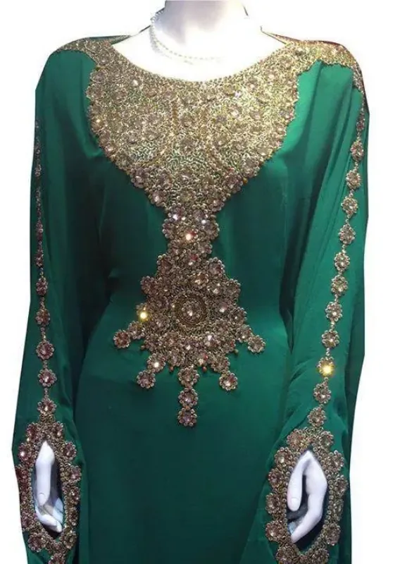 Picture of Radhe Designer Multicolor Georgette Kaftan Dress for Women - F6015