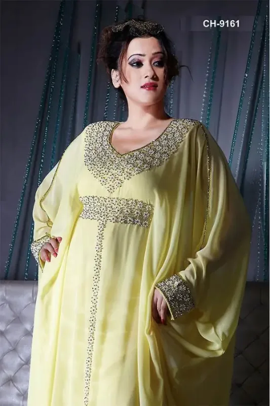 Picture of Radhe Designer Blue Georgette Kaftan Dress for Women - F6069