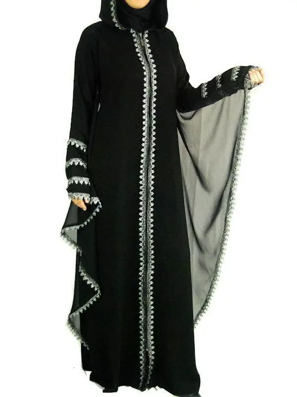 Picture of Purple Georgette Kaftan Dress for Women - Look 11490