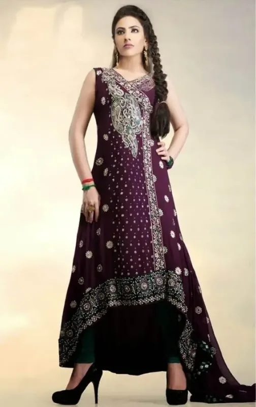 Picture of Radhe Designer Multicolor Georgette Kaftan Dress for Women - F5851