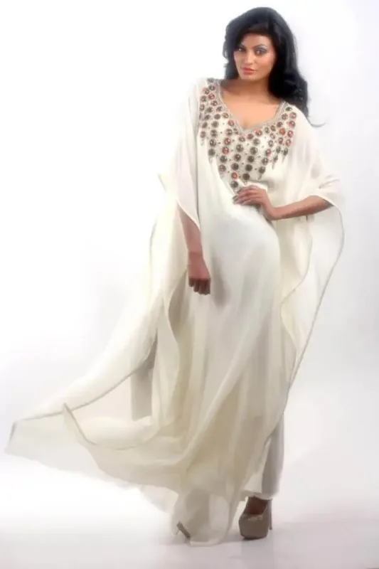 Picture of Radhe Designer Multicolor Georgette Kaftan Dress for Women - F6915