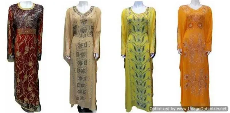 Picture of Radhe Designer Multicolor Georgette Kaftan Dress for Women - F6911