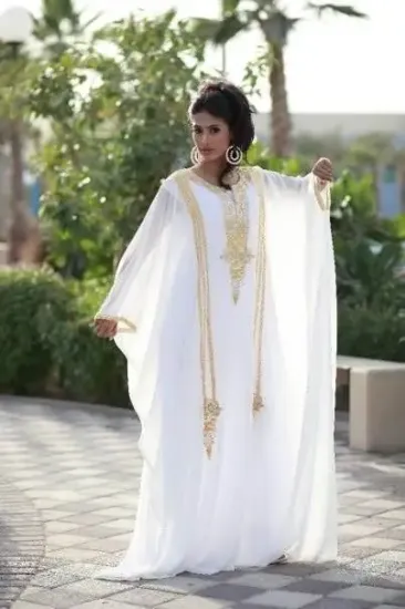 Picture of wedding gown colors,abaya,jilbab,kaftan dress,dubai kaf