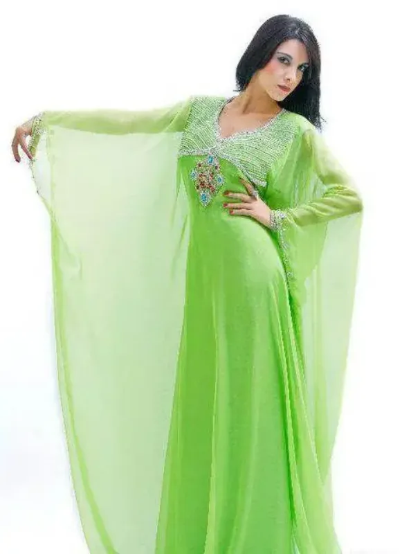 Picture of Radhe Designer Multicolor Georgette Kaftan Dress for Women - F6928