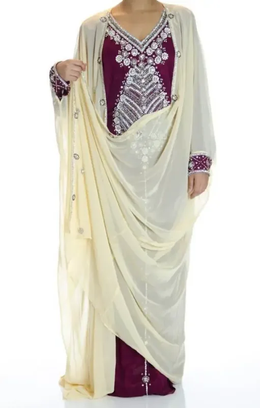 Picture of Radhe Designer Multicolor Georgette Kaftan Dress for Women - F6941
