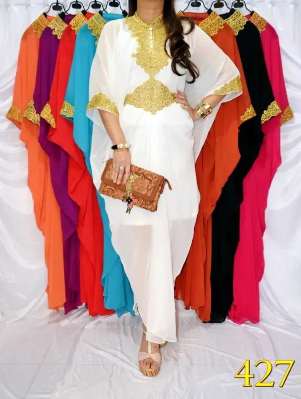 Picture of Radhe Designer Multicolor Georgette Kaftan Dress for Women - F6881