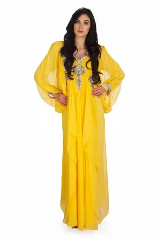 Picture of Radhe Designer Multicolor Georgette Kaftan Dress for Women - F6961