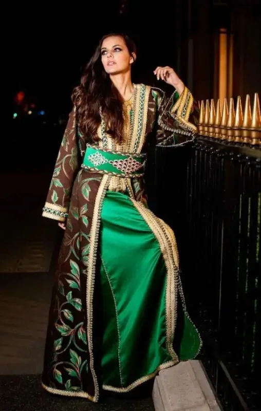 Picture of Pink Cotton Kaftan Dress for Women - Look 11534