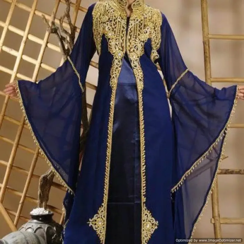 Picture of Radhe Designer Multicolor Georgette Kaftan Dress for Women - F6063