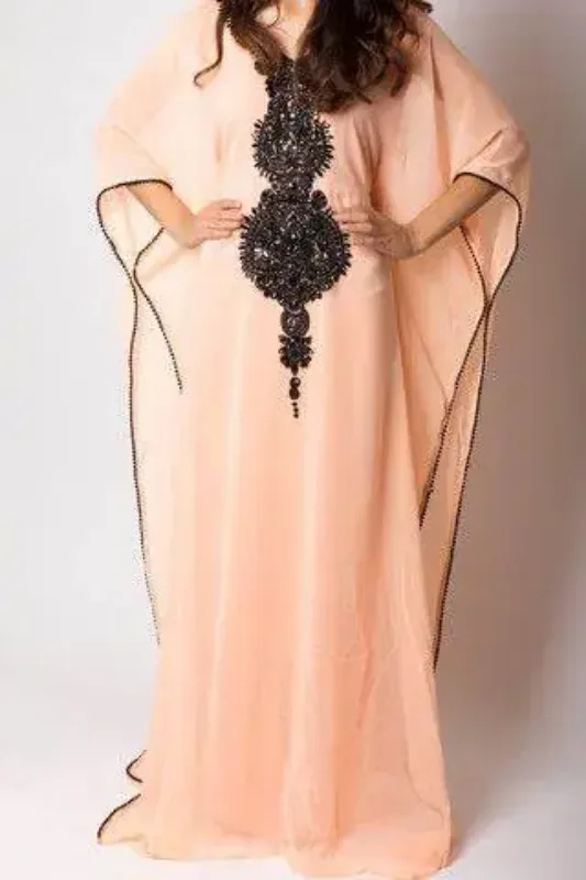 Picture of Radhe Designer Multicolor Georgette Kaftan Dress for Women - F6970