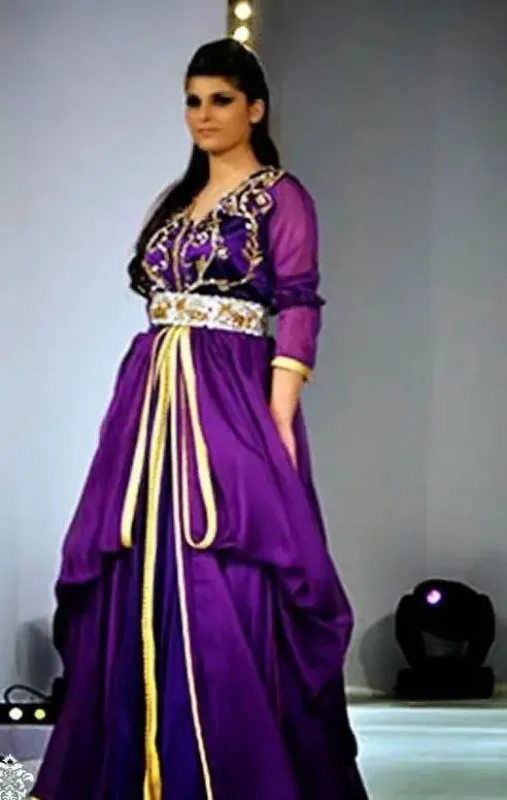 Picture of Multi Color Georgette Kaftan Dress for Women - Look 11560