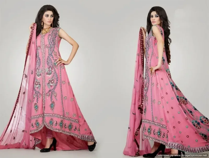 Picture of Multi Color Georgette Kaftan Dress for Women - Look 11564