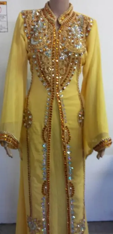 Picture of Multi Color Georgette Kaftan Dress for Women - Look 11568