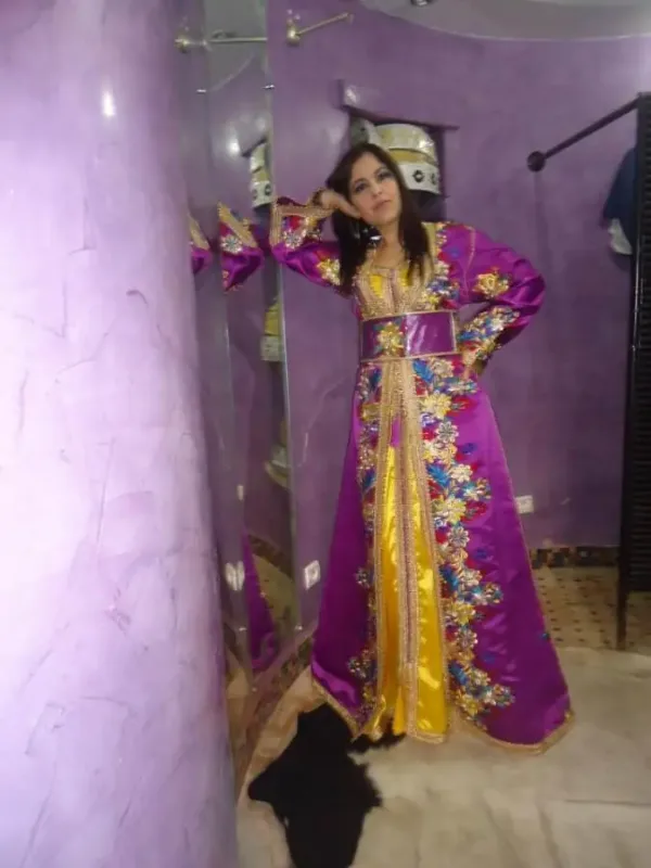 Picture of Radhe Designer Multicolor Georgette Kaftan Dress for Women - F5742