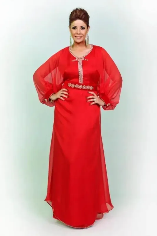 Picture of Radhe Designer Black Georgette Kaftan Dress for Women - F5747