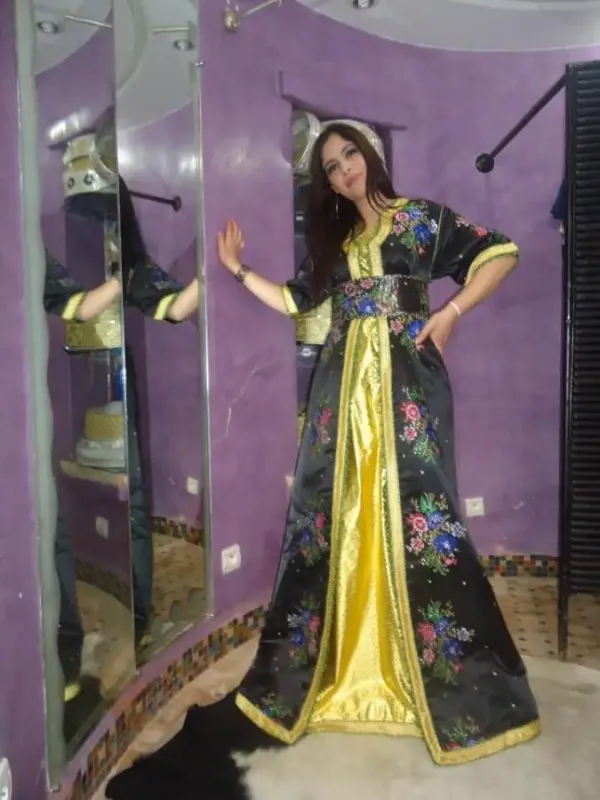 Picture of Radhe Designer Multicolor Georgette Kaftan Dress for Women - F5745