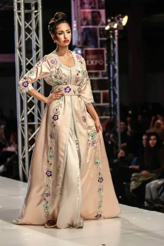 Picture of Radhe Designer Multicolor Georgette Kaftan Dress for Women - F5759