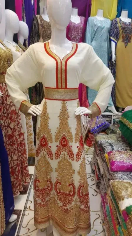 Picture of Radhe Designer Multicolor Georgette Kaftan Dress for Women - F5766
