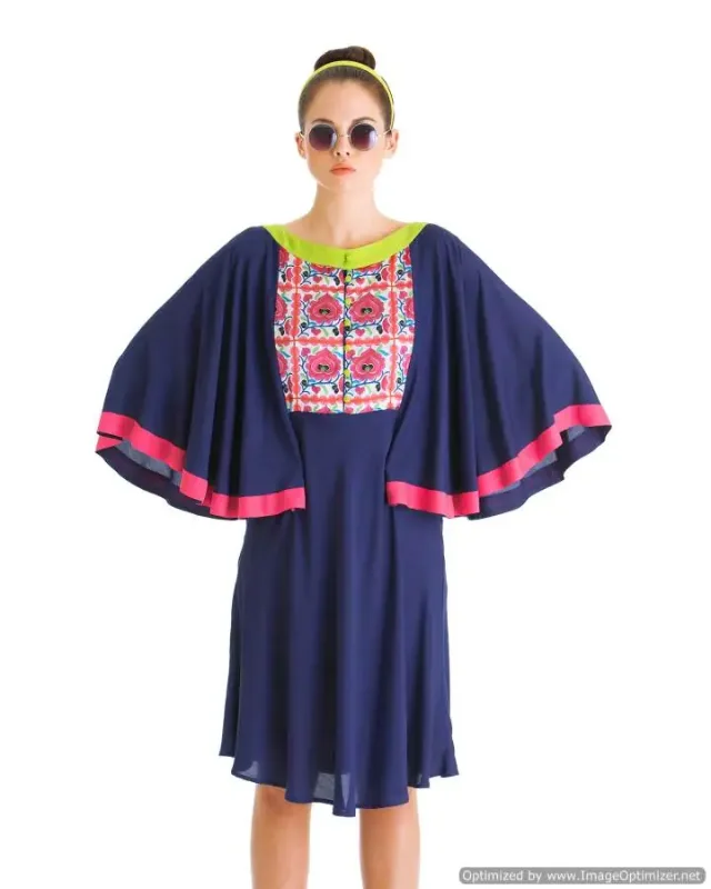 Picture of Radhe Designer Multicolor Georgette Kaftan Dress for Women - F5775