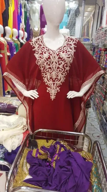 Picture of Radhe Designer Multicolor Georgette Kaftan Dress for Women - F5777