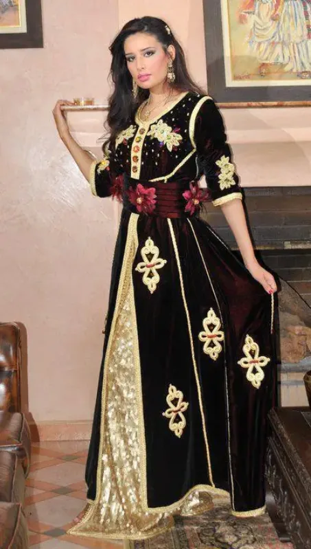 Picture of Radhe Designer Multicolor Georgette Kaftan Dress for Women - F5796