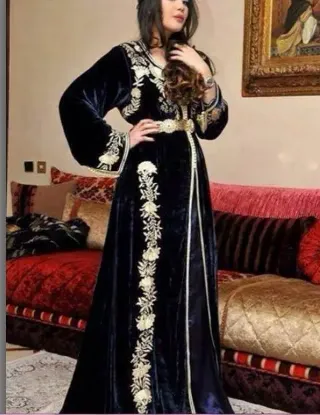 Picture of wedding gown mermaid abaya jilbab kaftan dress dubai ka