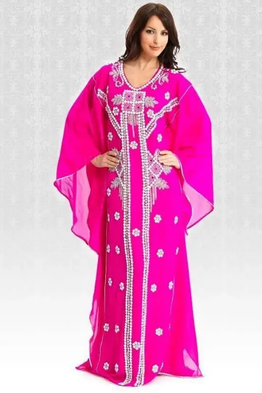 Picture of Radhe Designer Multicolor Georgette Kaftan Dress for Women - F5813