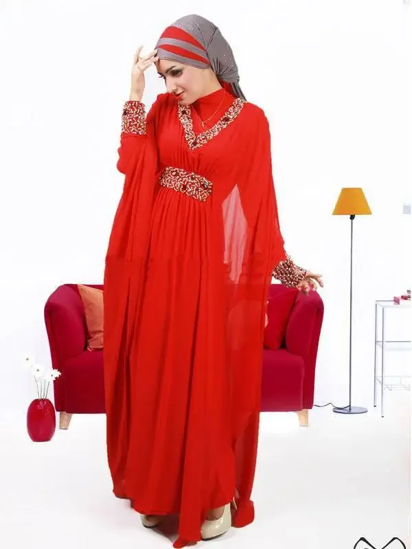 Picture of Radhe Designer Multicolor Georgette Kaftan Dress for Women - F5830