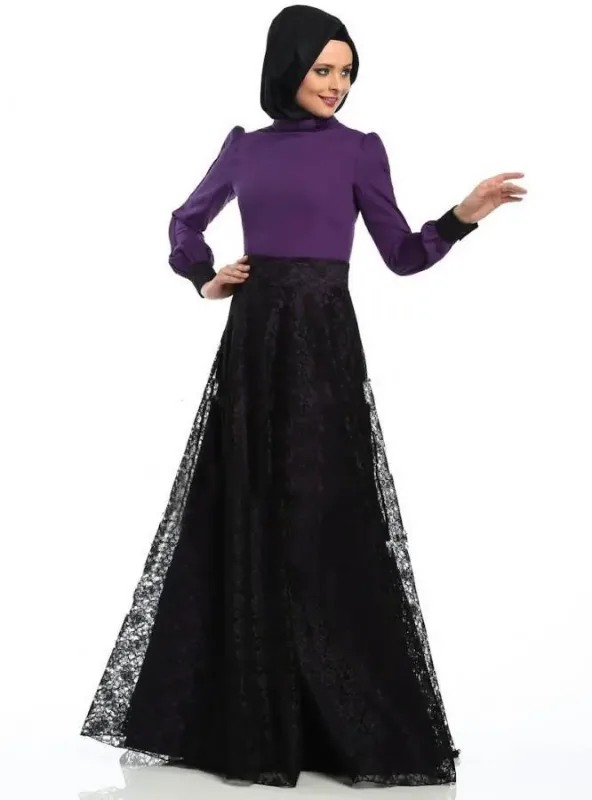 Picture of Blue Georgette Kaftan Dress for Women - Look 11645