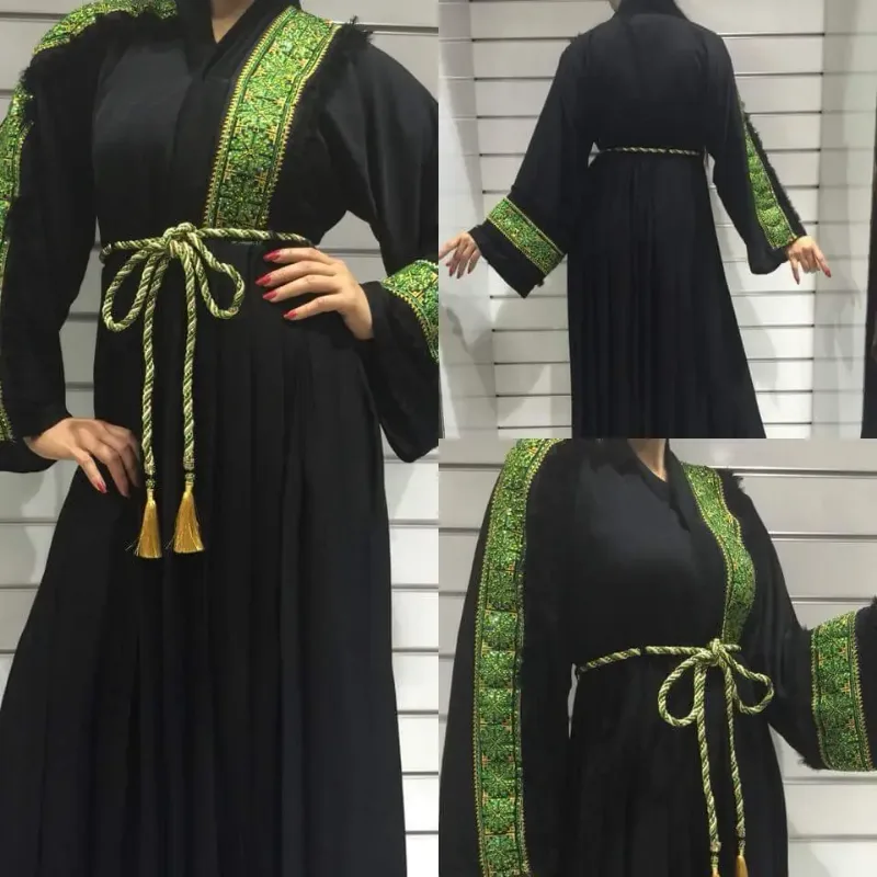 Picture of Radhe Designer Black Georgette Kaftan Dress for Women - F2054