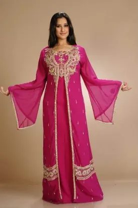 Picture of wedding gown party wear designer caftan for arabian wom