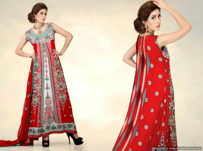 Picture of Radhe Designer Blue Georgette Kaftan Dress for Women - F5848