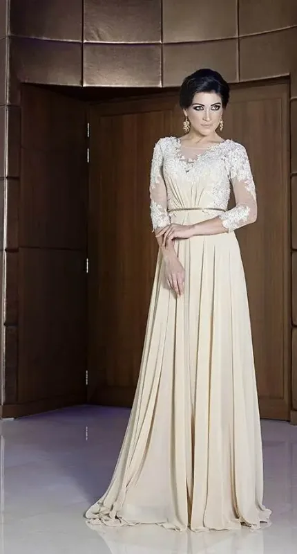 Picture of White Georgette Kaftan Dress for Women - Look 11688