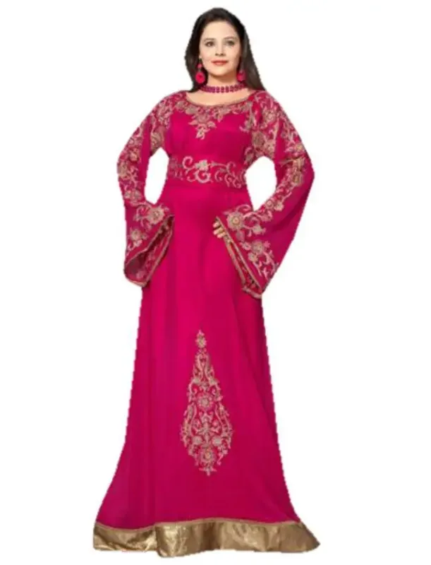 Picture of Radhe Designer Black Georgette Kaftan Dress for Women - F5887