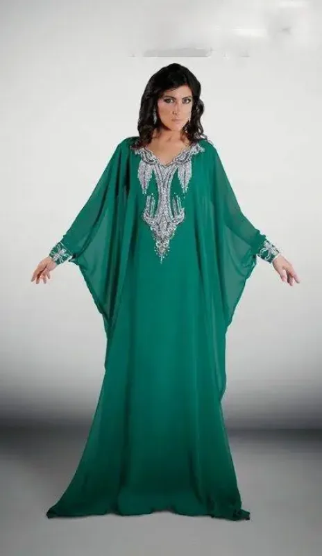 Picture of Radhe Designer Black Georgette Kaftan Dress for Women - F5904