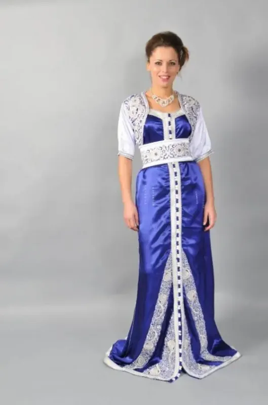 Picture of Multi Color Georgette Kaftan Dress for Women - Look 11714